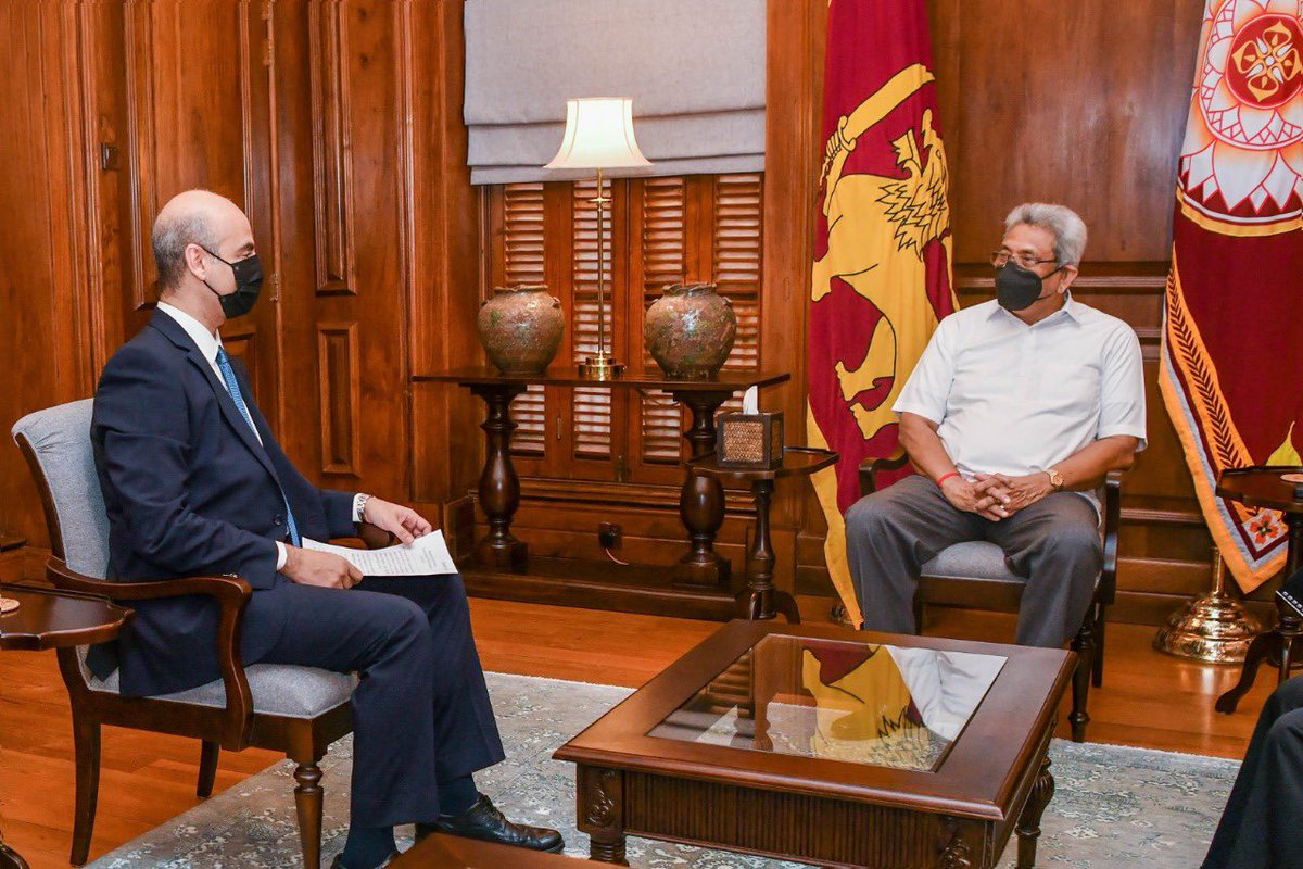 بالصور، القادة السريلانكيون يستقبلون السفير المصري بمناسبة انتهاء فترة عمله