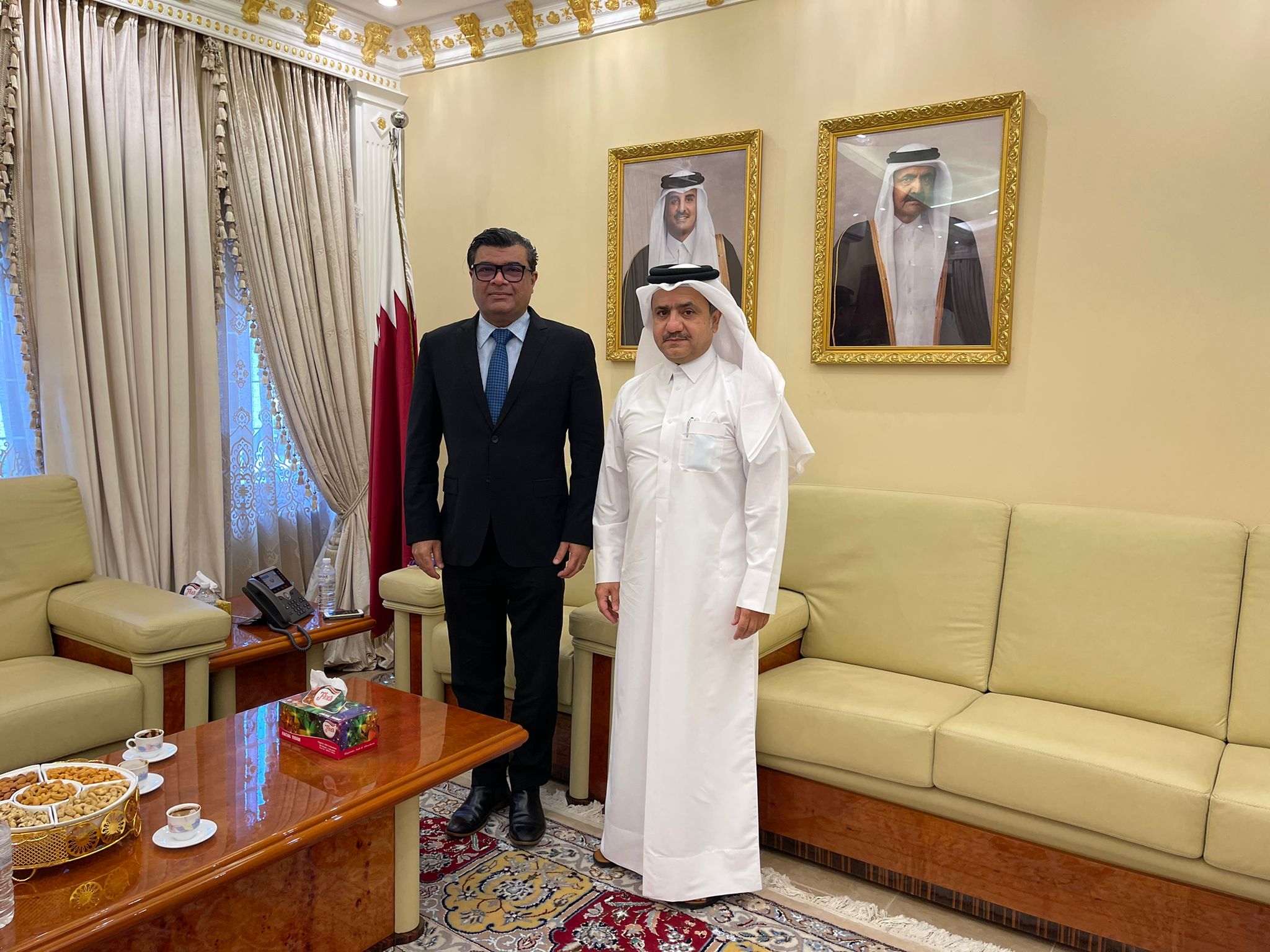 السفير القطري في سريلانكا يلتقي السفير المالديفي المعين لدى قطر