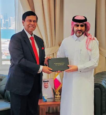مساعي سريلانكا لتعزيز التعاون المالي مع دولة قطر