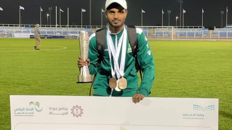 طالب سريلانكي يحقق إنجازات رياضية في السعودية
