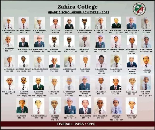 إنجازات طلاب المرحلة الابتدائية من كلية “زاهرة” في كولومبو