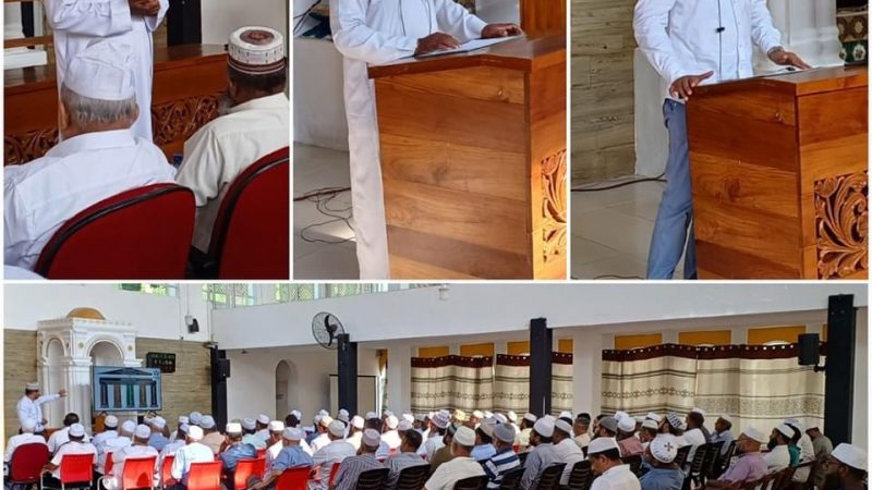 “زمزم سريلانكا” تنظم جلسة توعوية لأمناء المساجد حول برامجها المعنية بترقية الأئمة والخطباء