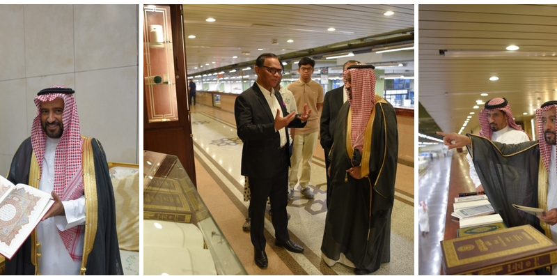 السفير السريلانكي يزور مجمع الملك فهد لطباعة المصحف الشريف