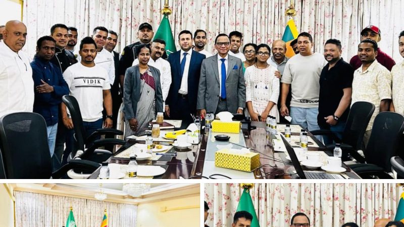 المبعوث السريلانكي بالرياض يعقد مناقشة مثمرة مع الطهاة السريلانكيين