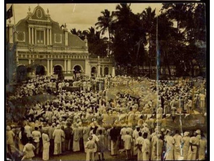 صورة نادرة توثق احتجاج مسلمي سريلانكا ضد قيام دولة إسرائيل عام 1948