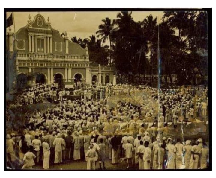 صورة نادرة توثق احتجاج مسلمي سريلانكا ضد قيام دولة إسرائيل عام 1948