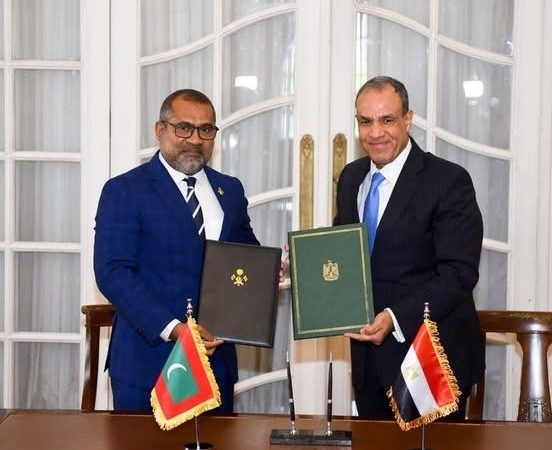 المالديف ومصر توقعان مذكرة تفاهم لتعزيز التشاور السياسي