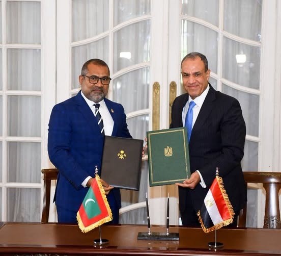 المالديف ومصر توقعان مذكرة تفاهم لتعزيز التشاور السياسي